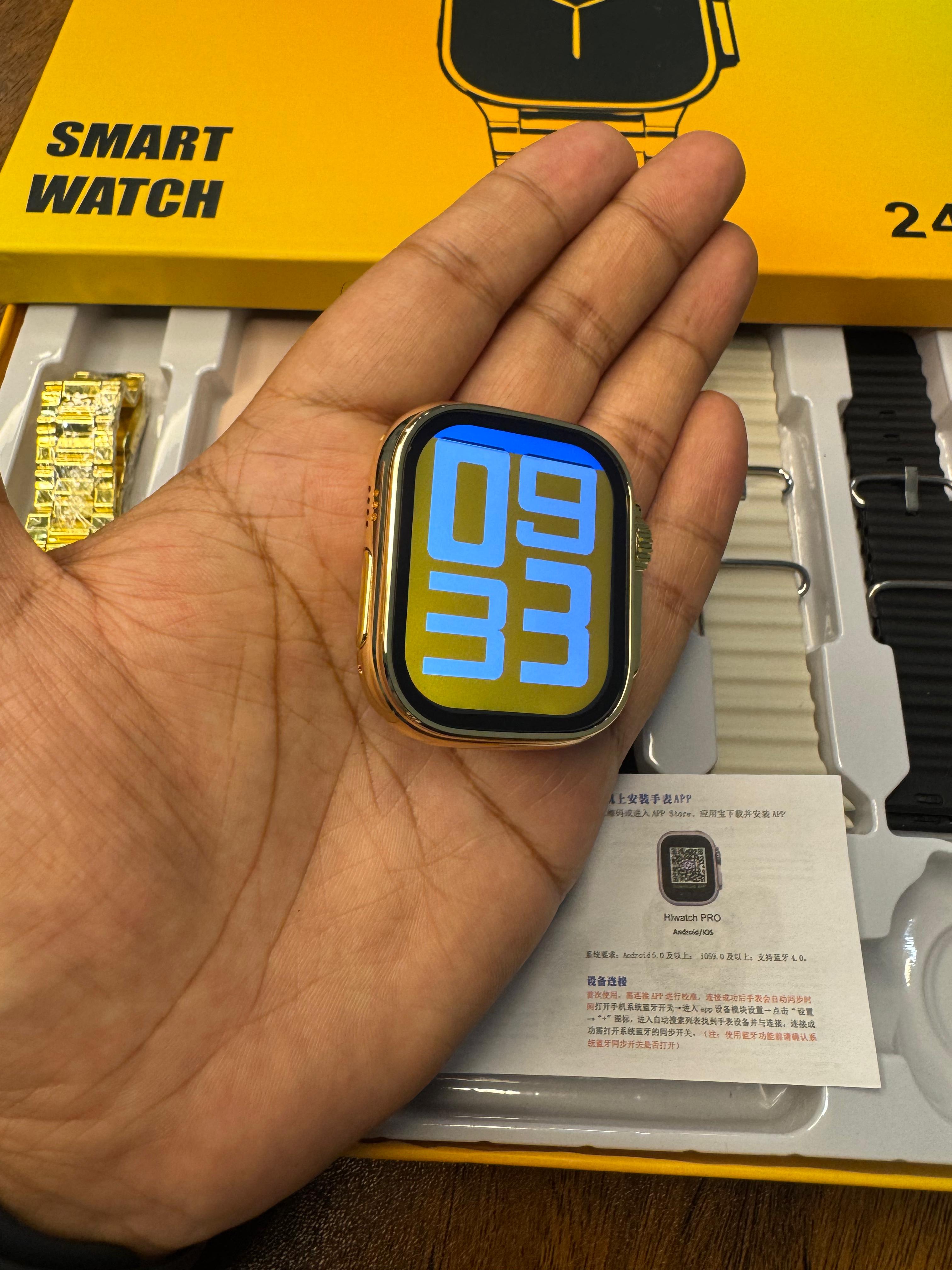 Ultra 2 AMOLED Smartwatch – 24K Gold Edition